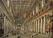 Giovanni Paolo Pannini Interior of the Santa Maria Maggiore in Rome USA oil painting artist